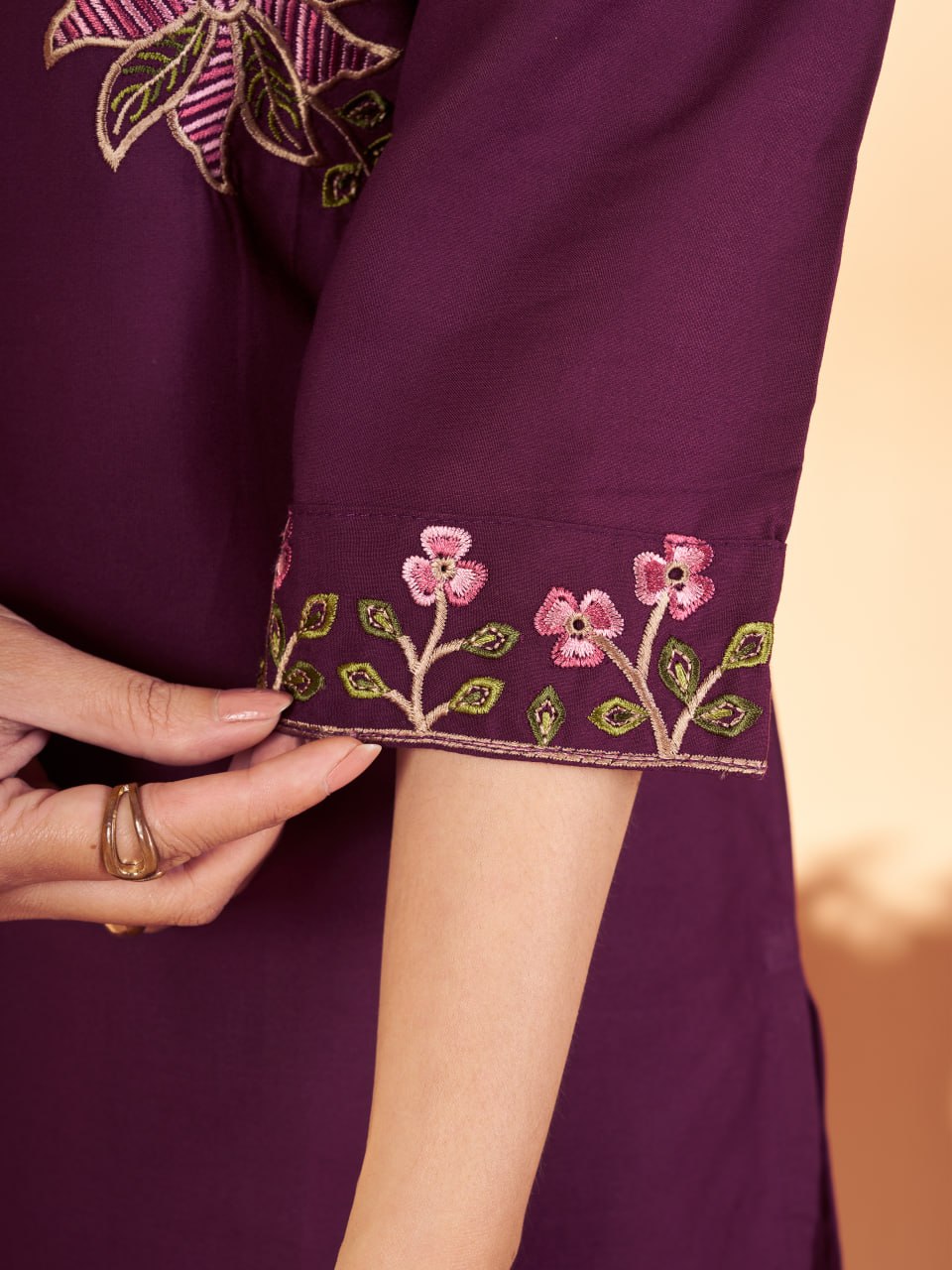Elegant Embroidered Heavy Rayon Co-Ord Set