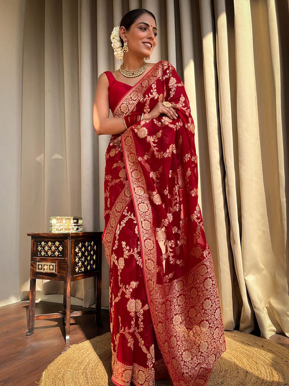 Banarasi Soft Litchi Silk Saree