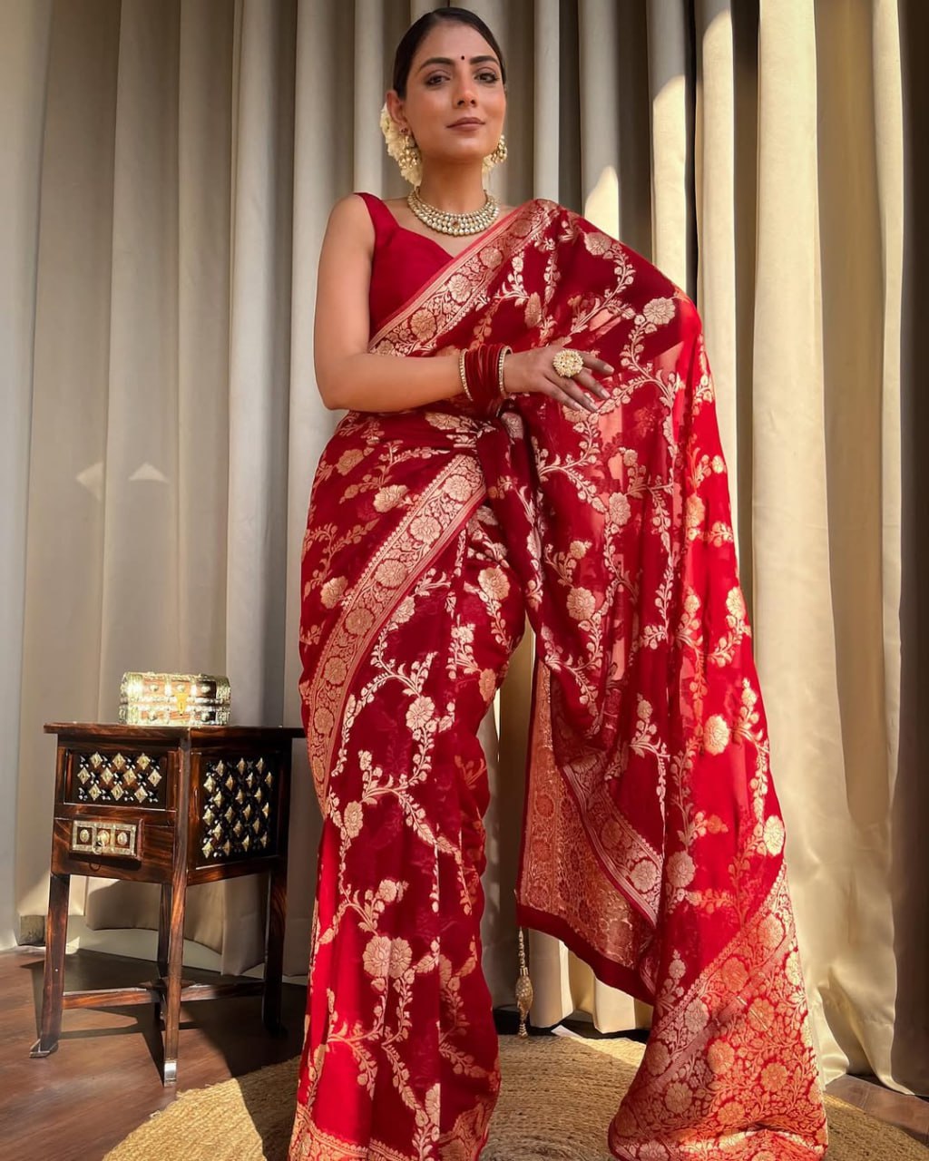 Banarasi Soft Litchi Silk Saree