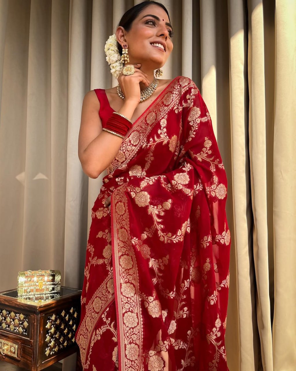 Banarasi Soft Litchi Silk Saree