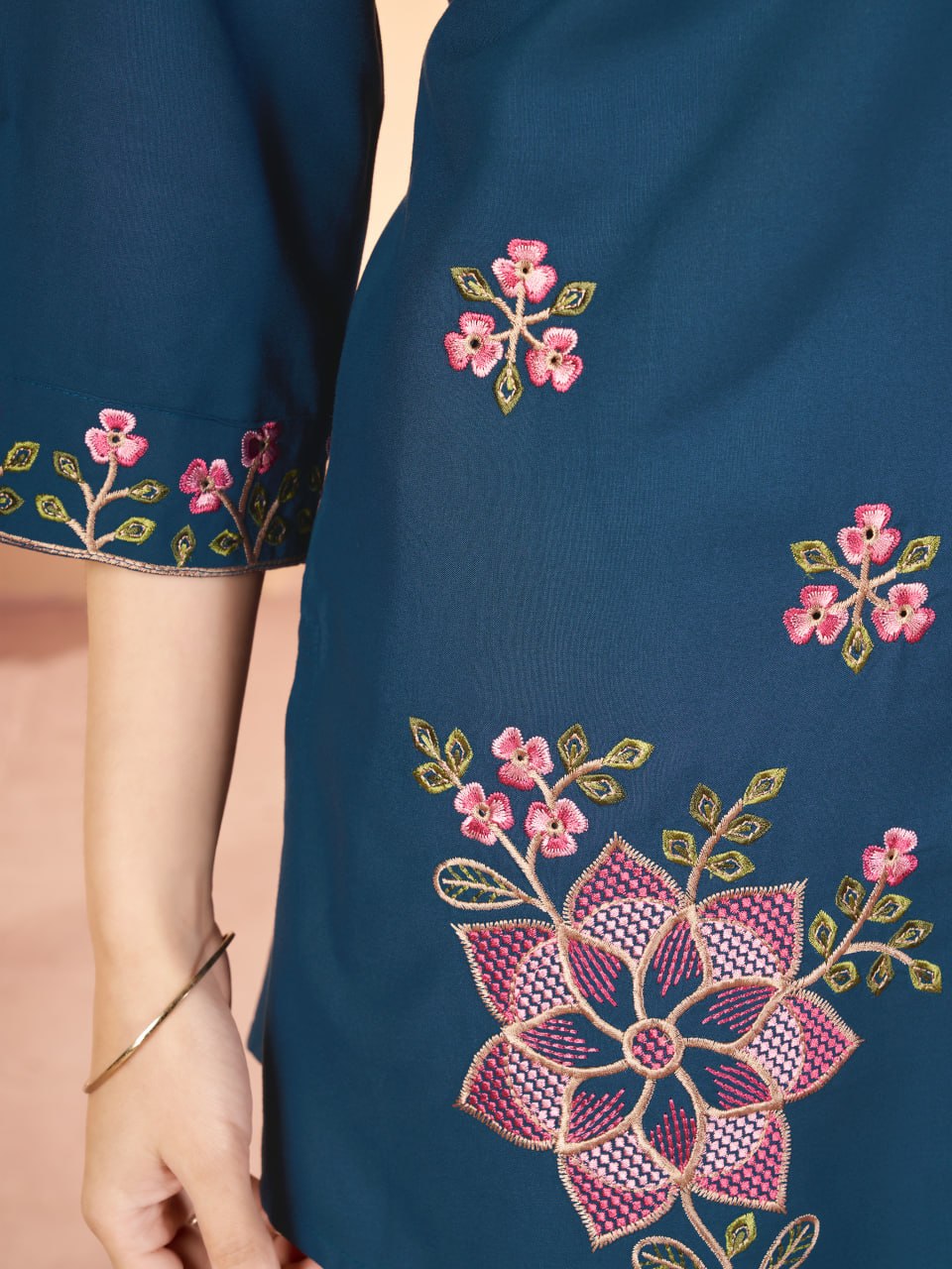 Elegant Embroidered Heavy Rayon Co-Ord Set