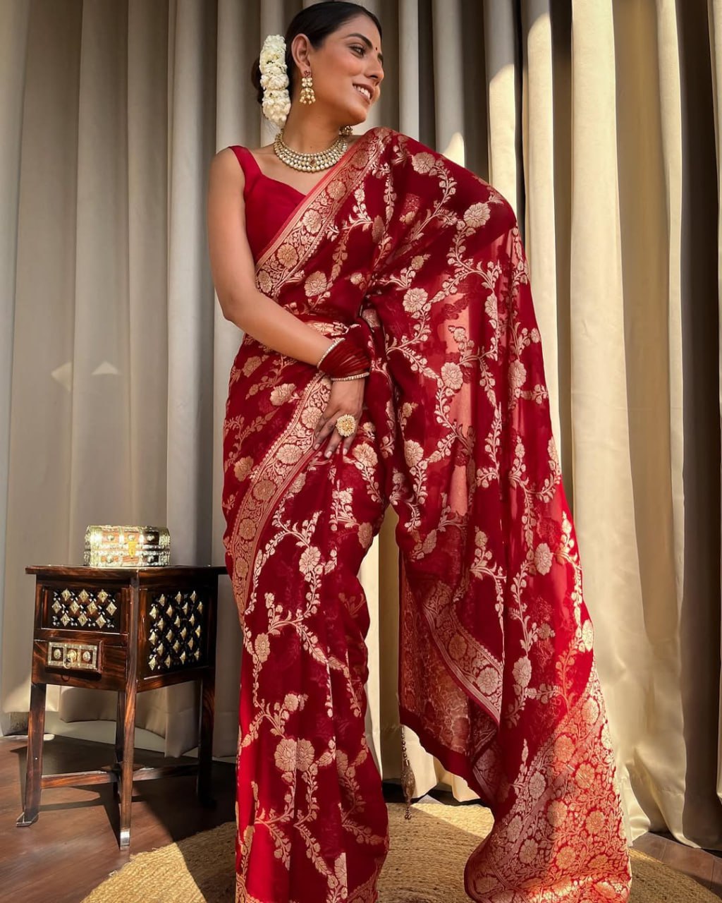 Banarasi Soft Litchi Silk Saree